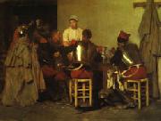 Guillaume Regamey Cuirassiers at the Tavern painting